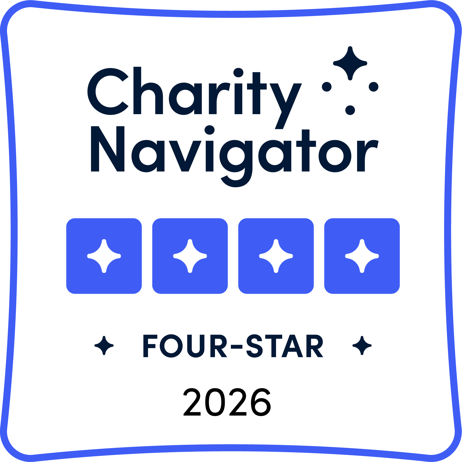 Charity Navigator Four Star Rating.